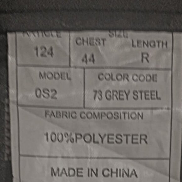 Angelo Rossi Men Gray Suit Jacket Only  44R - Picture 9 of 12